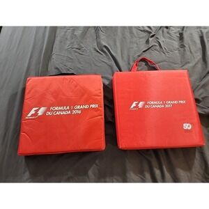Two 2016 & 17 Formula 1 Grand Prix Racing Seat Cushion Circuit Gilles-Villeneuve